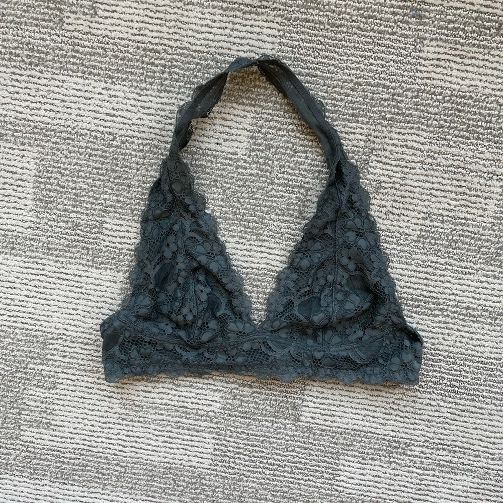 Free People Galloon Lace Halter Bra